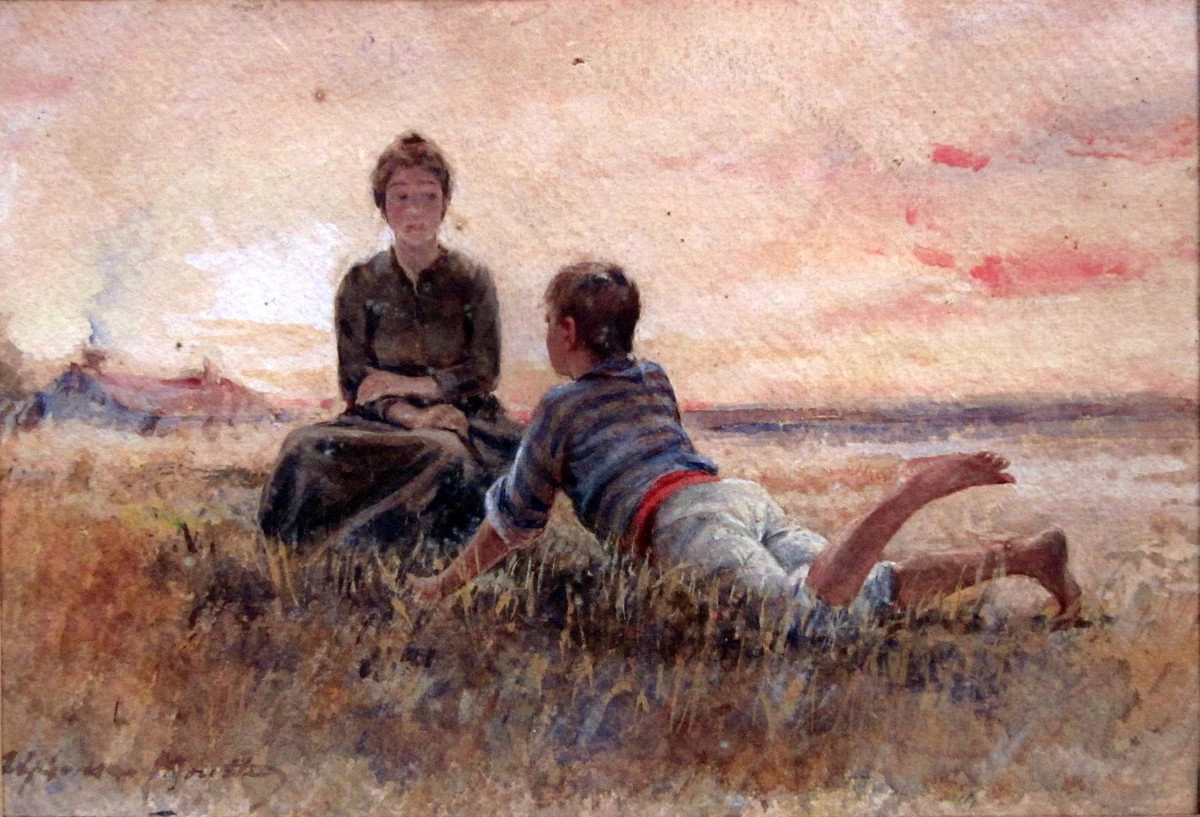 12-Alphonse Moutte-Giovani nell'erba 